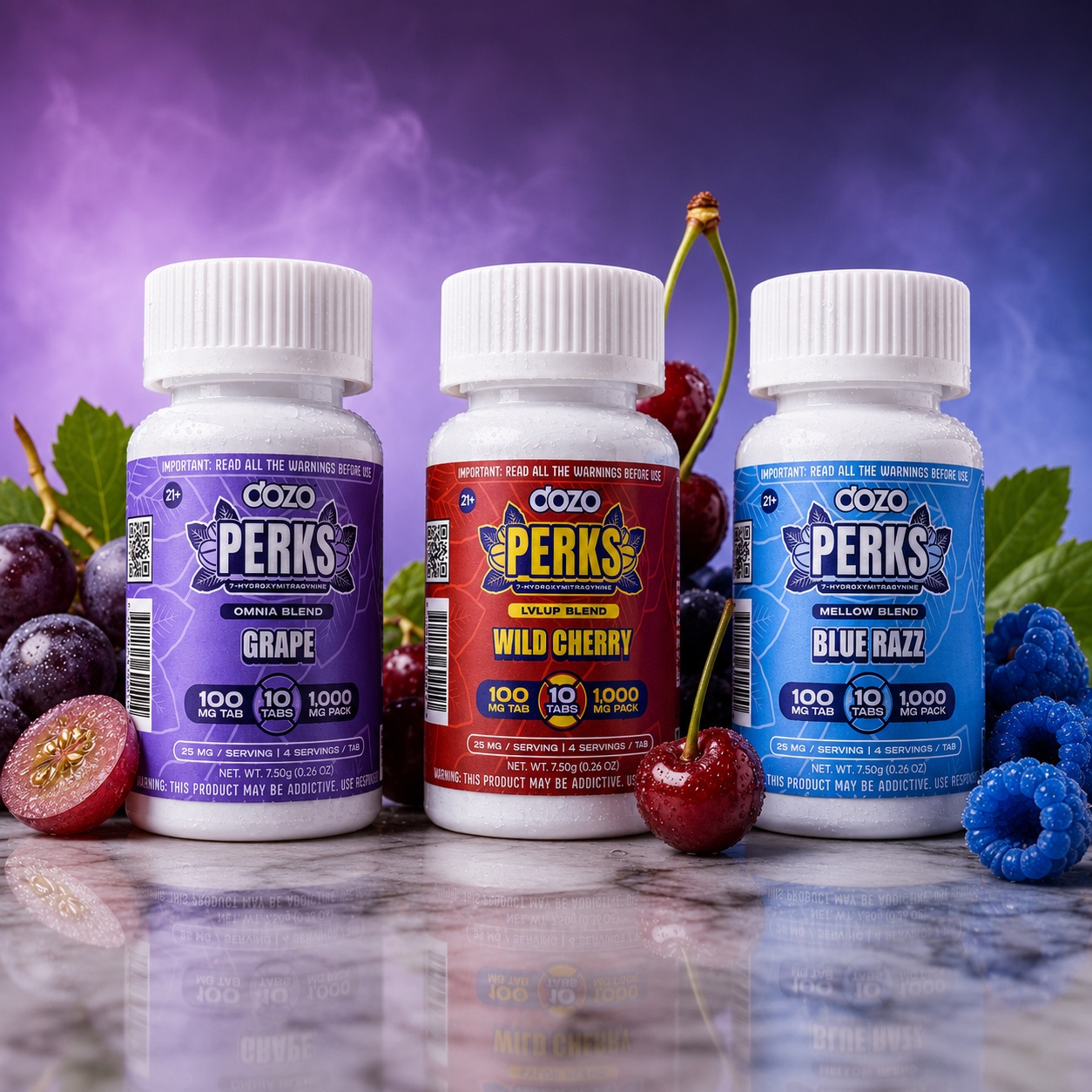 Dozo Perks 100mg Tab / 1000mg Pk